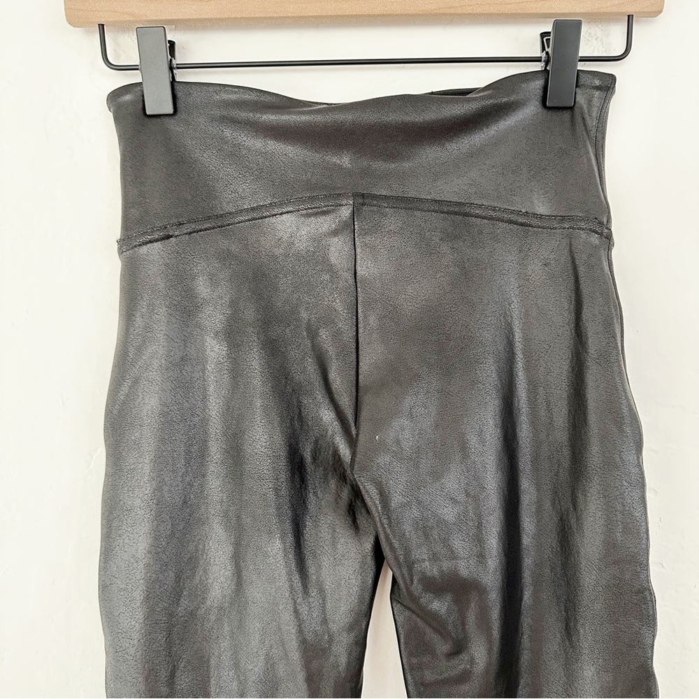 Spanx Women’s Faux Leather Moto Leggings Very Black | Small - Picture 7 of 12
